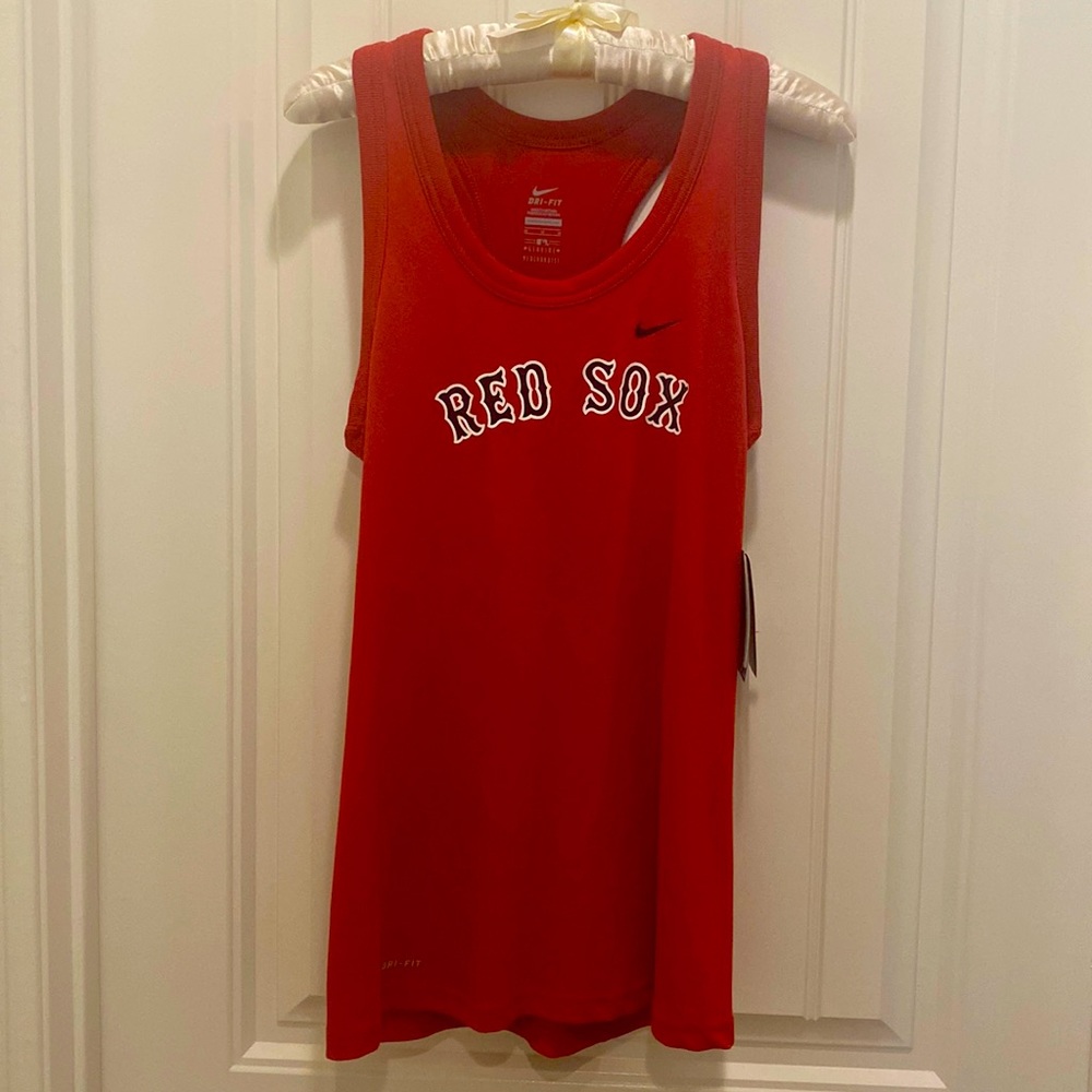 Nike Red Sox Tank Top Dri-Fit. Official Red Sox merchandise.